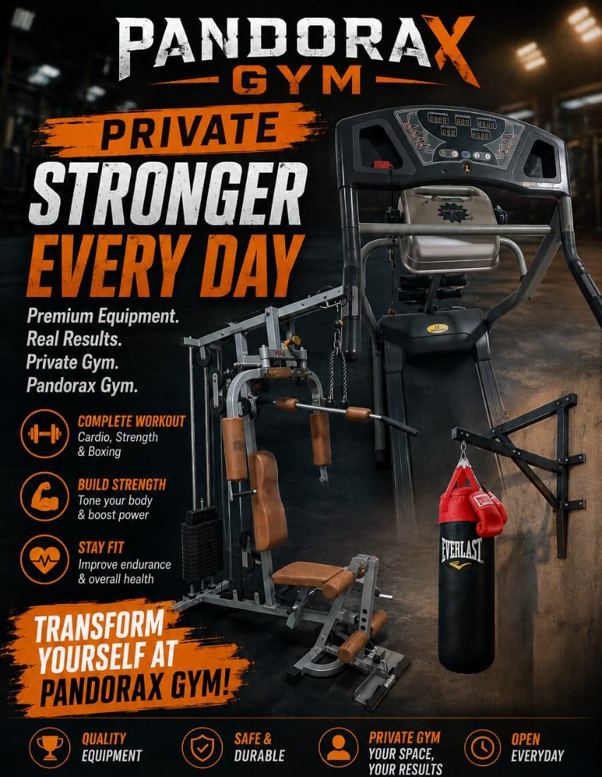 Pandorax Gym — premium equipment
